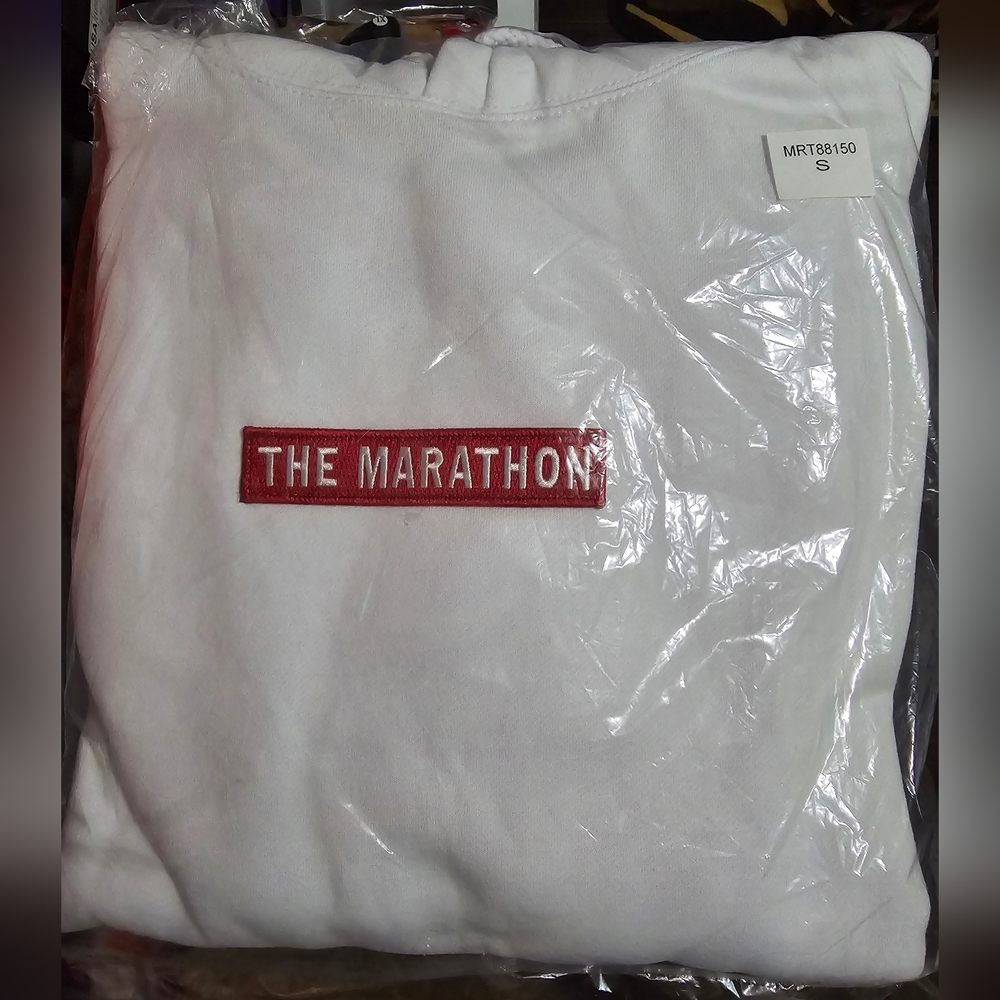 The Marathon Continues "Bar" Hoodie Size Small Brand New